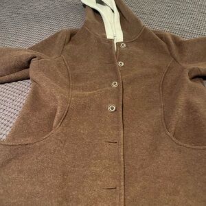 Cozy Brown Hooded Teddy Jacket